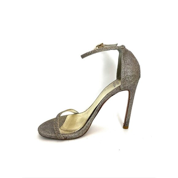 STUART WEITZMAN Platform Sandal Glitter Heel 6.5 - Picture 3 of 12